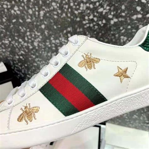 gucci shoes bees|gucci ace bee embroidered.